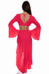 Luli Fama Cosita Buena Ruffled High-lo Slit Skirt